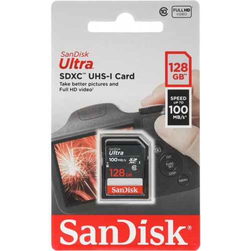 Карта памяти SanDisk Ultra SDHC/SDXC UHS-I 128GB (SDSDUNR-128G-GN3IN) (черный) 5