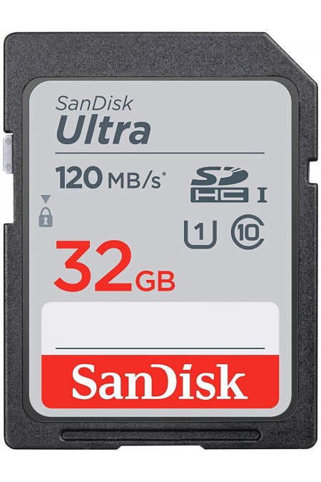 Карта памяти SanDisk Ultra UHS-I (SDSDUN4-032G-GN6IN) 32GB (черный) 