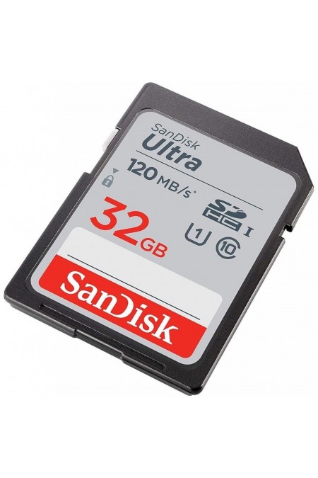 Карта памяти SanDisk Ultra UHS-I (SDSDUN4-032G-GN6IN) 32GB (черный) 1