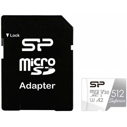 Карта памяти Silicon Power microSDXC Class10 SP512GBSTXDA2V20SP 512GB Superior (SD адаптер) 1
