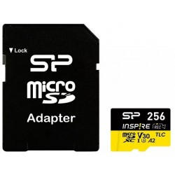 Карта памяти Silicon Power microSDXC Inspire V30 A2 (SP256GBSTXLA2V1NSP) Inspire V30 A2 256GB + SD adapter