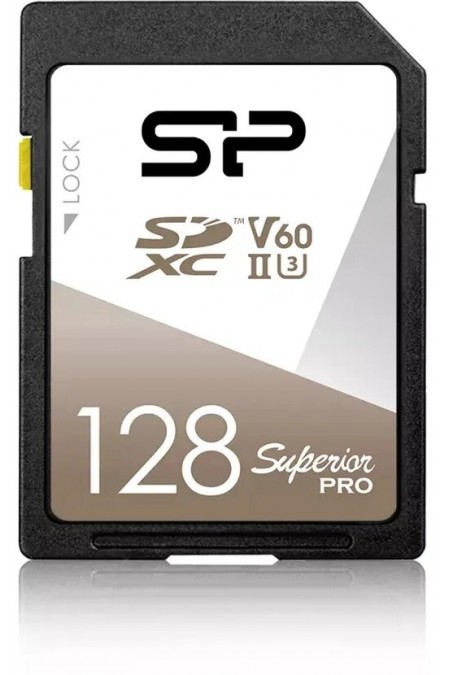 Карта памяти Silicon Power SDXC Class 10 UHS-II U3 V60 128GB (SP128GBSDXJV6V10) 