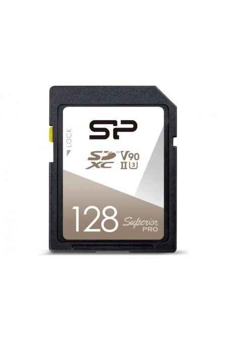 Карта памяти Silicon Power SDXC Superior Pro V90 128GB (SP128GBSDXJA2V10) (черный) 