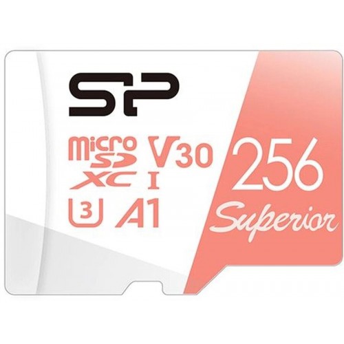 Карта памяти Silicon Power SP256GBSTXDV3V20 Class 10 UHS-I U3 256GB (белый/розовый) 