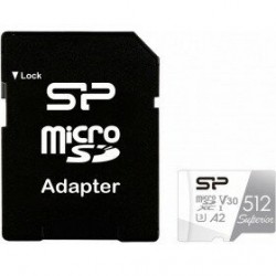 Карта памяти Silicon Power SP512GBSTXDA2V20 Superior V30 A2+ SD адаптер 512GB (серый/белый)
