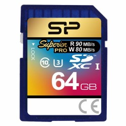 Карта памяти Silicon Power Superior Pro SDXC Class 10 UHS-I U3 SP064GBSDXCU3V10 64GB (синий)
