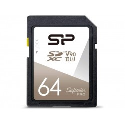 Карта памяти Silicon Power Superior Pro SDXC Class 10 UHS-II U3 V90 64GB