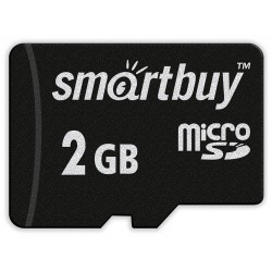 Карта памяти SmartBuy MicroSD 2 GB + SD адаптер (черный)