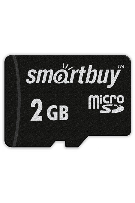 Карта памяти SmartBuy MicroSD 2 GB + SD адаптер (черный) 1