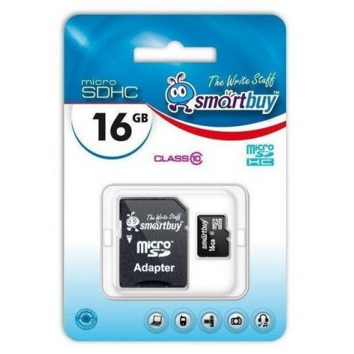 Карта памяти SmartBuy microSDHC Class 10 UHS-I U1 16GB (черный) 3