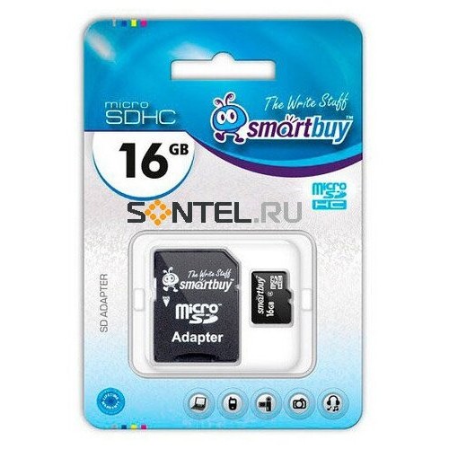 Карта памяти SmartBuy microSDHC Class 10 UHS-I U1 16GB (черный) 5