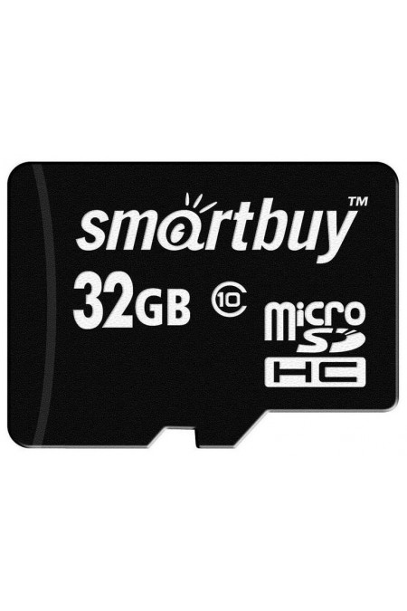Карта памяти SmartBuy microSDHC Class 10 UHS-I U1 32GB + SD адаптер (SB32GBSDCL10-01) (черный) 