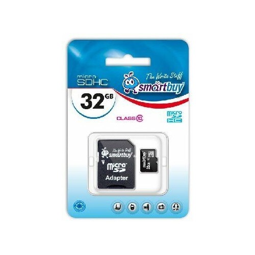 Карта памяти SmartBuy microSDHC Class 10 UHS-I U1 32GB + SD адаптер (SB32GBSDCL10-01) (черный) 4