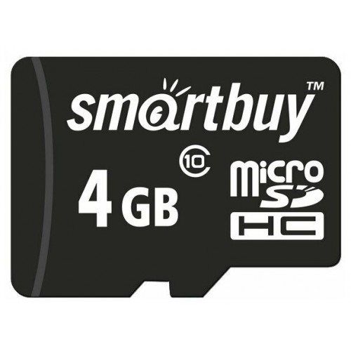 Карта памяти SMARTBUY MicroSDHC Class10 4GB + SD адаптер (SB4GBSDCL10-01) 3