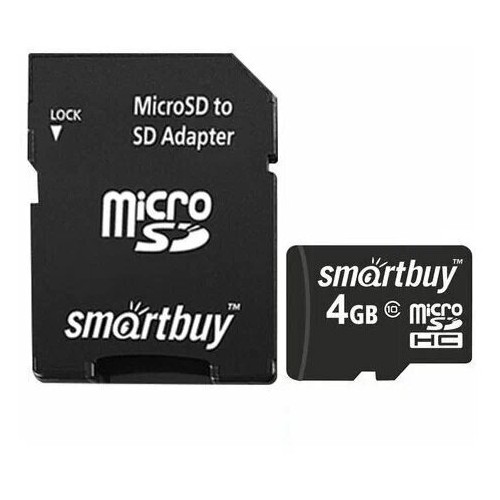 Карта памяти SMARTBUY MicroSDHC Class10 4GB + SD адаптер (SB4GBSDCL10-01) 5