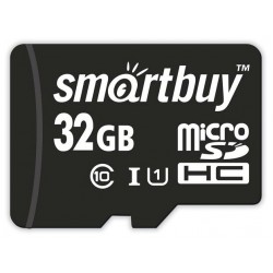Карта памяти SmartBuy microSDHC Class10 UHS-I SB32GBSDCL10-00 32GB (черный)