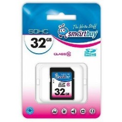 Карта памяти SMARTBUY SDHC Class10 32GB (SB32GBSDCL10-00) (черный)