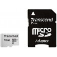  Transcend microSD 300S Class 10 UHS-I U1 16GB + SD адаптер (TS16GUSD300S-A)
