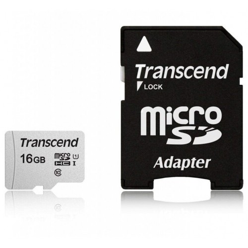 Карта памяти Transcend microSD 300S Class 10 UHS-I U1 ( TS16GUSD300S ) 16GB (серебристый) 7