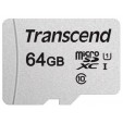  Transcend microSD 300S Class 10 UHS-I U1 A1 64GB + SD адаптер (TS64GUSD300S-A)