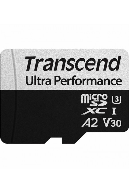 Карта памяти Transcend microSD 340S Class 10 UHS-I U3 A2 256GB + SD адаптер (TS256GUSD340S) (черный) 1