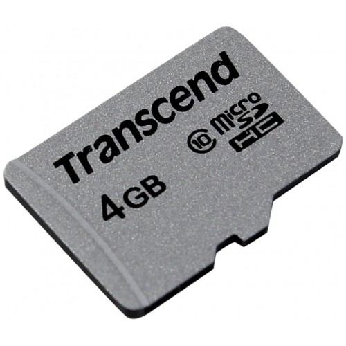 Карта памяти Transcend microSD TS4GUSD300S Class 10 4GB (черный) 2