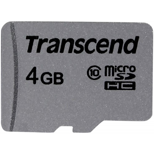 Карта памяти Transcend microSD TS4GUSD300S Class 10 4GB (черный) 4