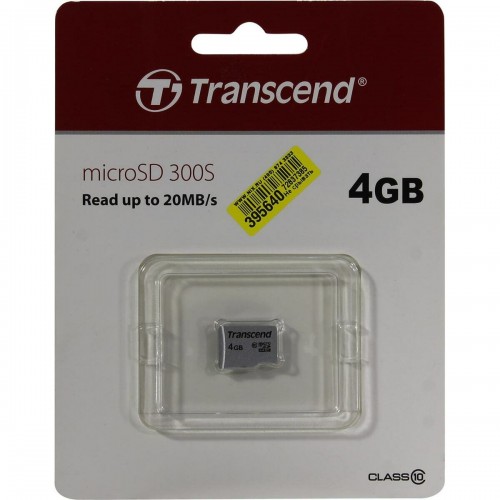 Карта памяти Transcend microSD TS4GUSD300S Class 10 4GB (черный) 9