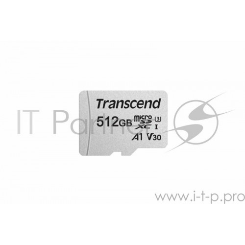 Карта памяти Transcend microSDXC I U3 V30 A1 512GB (серебристый) 1