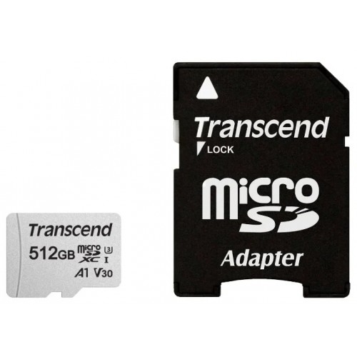 Карта памяти Transcend microSDXC I U3 V30 A1 512GB (серебристый) 6