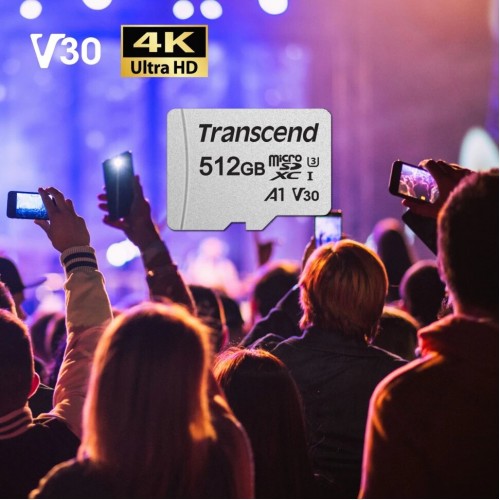 Карта памяти Transcend microSDXC I U3 V30 A1 512GB (серебристый) 8