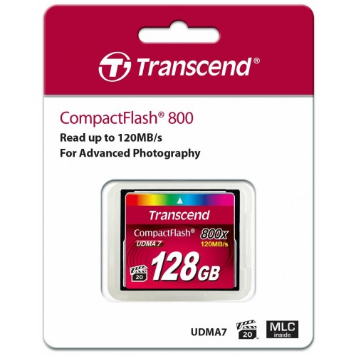 Карта памяти Transcend TS CF800 128GB (TS128GCF800) (черный) 7