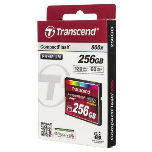 Карта памяти Transcend TS CF800 ( TS256GCF800 ) 256GB (черный) 1