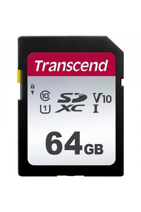 Карта памяти Transcend TS SDC300S 64GB (TS64GSDC300S) (черный) 
