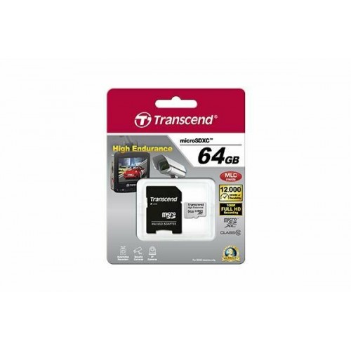 Карта памяти Transcend TS USDXC10V 64GB + SD адаптер (TS64GUSDXC10V) (серебристый) 5