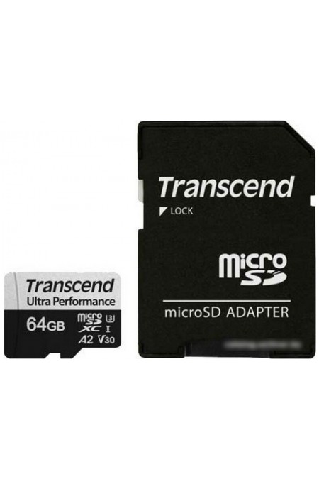 Карта памяти Transcend TS64GUSD340S UHS-I U3 64GB (TS64GUSD340S) (черный) 1
