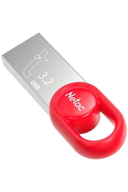 Флешка Netac UM2 USB3.2 64GB (NT03UM2N-064G-32RE) (серебристый/красный) 3