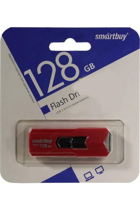 Флешка SMARTBUY (SB128GBST-R3) UFD 3.0/3.1 128GB (красный) 6