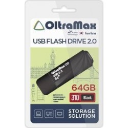 Флешка OLTRAMAX (OM-64GB-310) USB 2.0 64GB (черный)