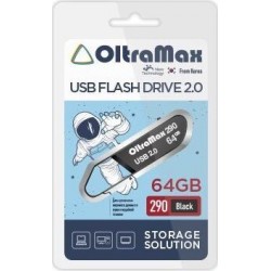 Флешка OLTRAMAX (OM-64GB-290) USB 2.0 64GB (черный)
