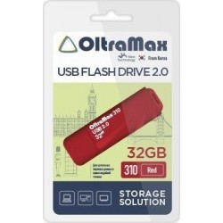 Флешка OLTRAMAX (OM-32GB-310) USB 2.0 32GB (красный)