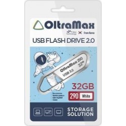 Флешка OLTRAMAX (OM-32GB-290) USB 2.0 32GB (белый)