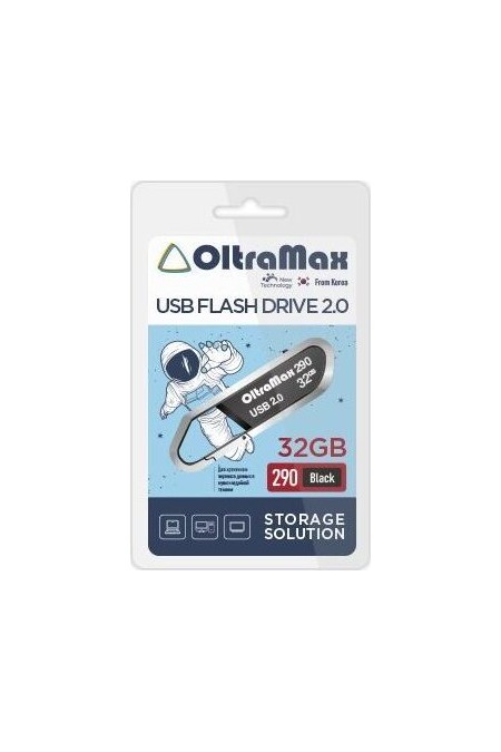 Флешка OLTRAMAX (OM-32GB-290) USB 2.0 32GB (черный) 