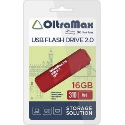 Флешка OLTRAMAX (OM-16GB-310) USB 2.0 16GB (красный)