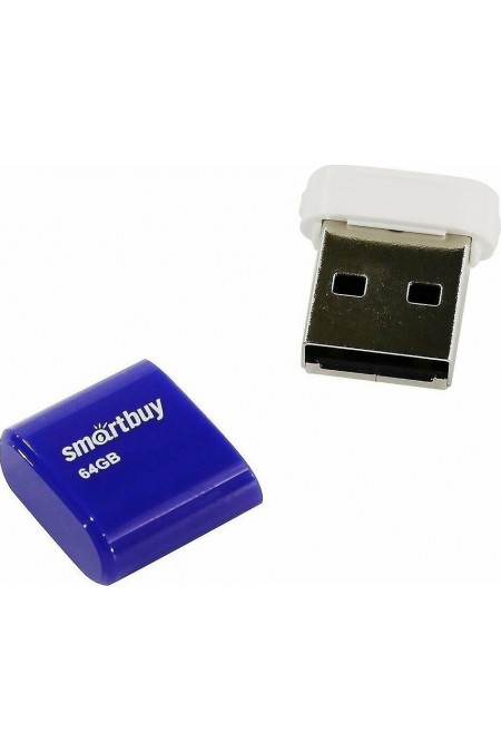 Флешка SMARTBUY (SB64GBLARA-B) USB 2.0 64GB (синий) 4