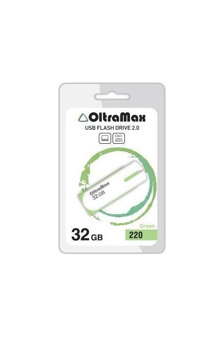 Флешка OLTRAMAX (OM-32GB-220) USB 2.0 32GB (зеленый) 