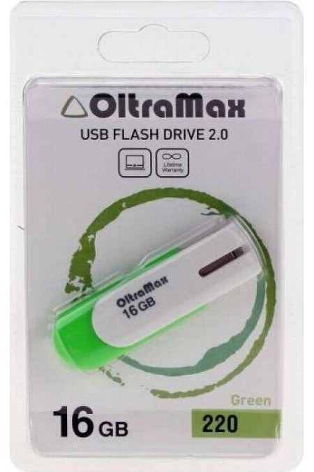Флешка OLTRAMAX OM-16GB-220 USB 2.0 16GB (зеленый) 5
