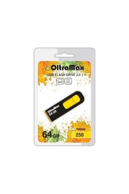 Флешка OLTRAMAX (OM-64GB-250) USB 2.0 64GB (желтый) 