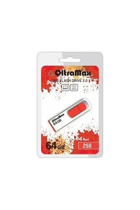 Флешка OLTRAMAX (OM-64GB-250) USB 2.0 64GB (красный) 9