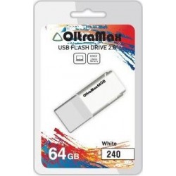 Флешка OLTRAMAX (OM-64GB-240) USB 2.0 64GB (белый)